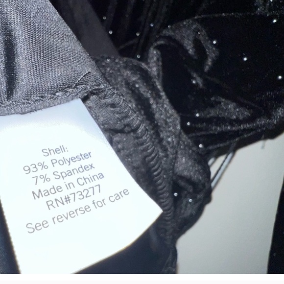 Nwt! Nine West 4x black studded velvet wrap dress - Picture 10 of 10